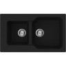 Мойка OMOIKIRI MARU 86-2-BL Tetogranit/черный 4993284
