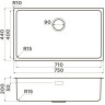 Мойка OMOIKIRI TADZAVA 75-U/I-IN ULTRA 15 нержавеющая сталь/нержавеющая сталь 4997119